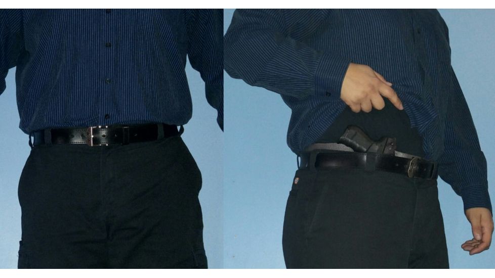 Telor Tactical Comfort-Air Bodyband Holster For Sub-Compact Handgun, Left Handed, Gray, 4XL TTBB-10020-SC-4X-LF