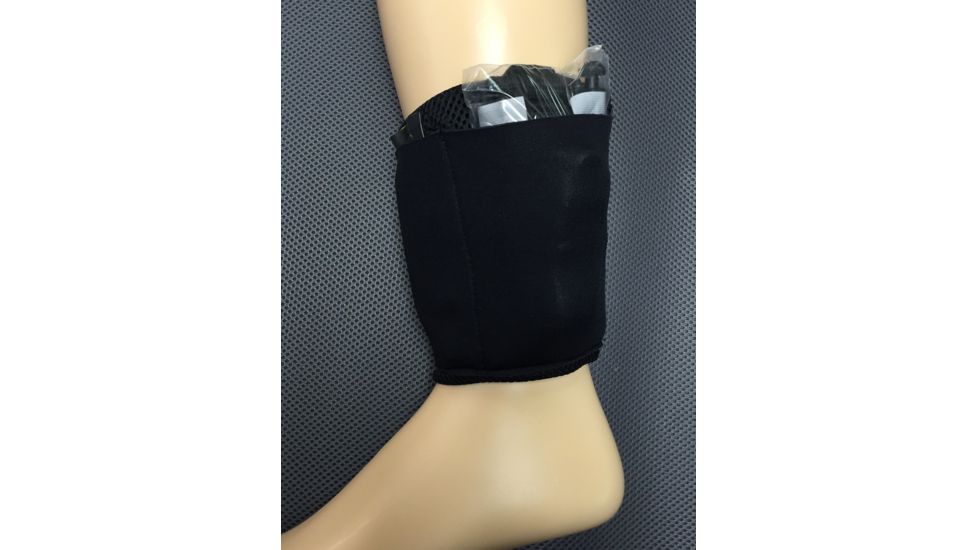 Telor Tactical Comfort-Air Trauma Ankle Holster w/3 inch Celox Rapid Ribbon, Black, Standard, TTAH-81001-E