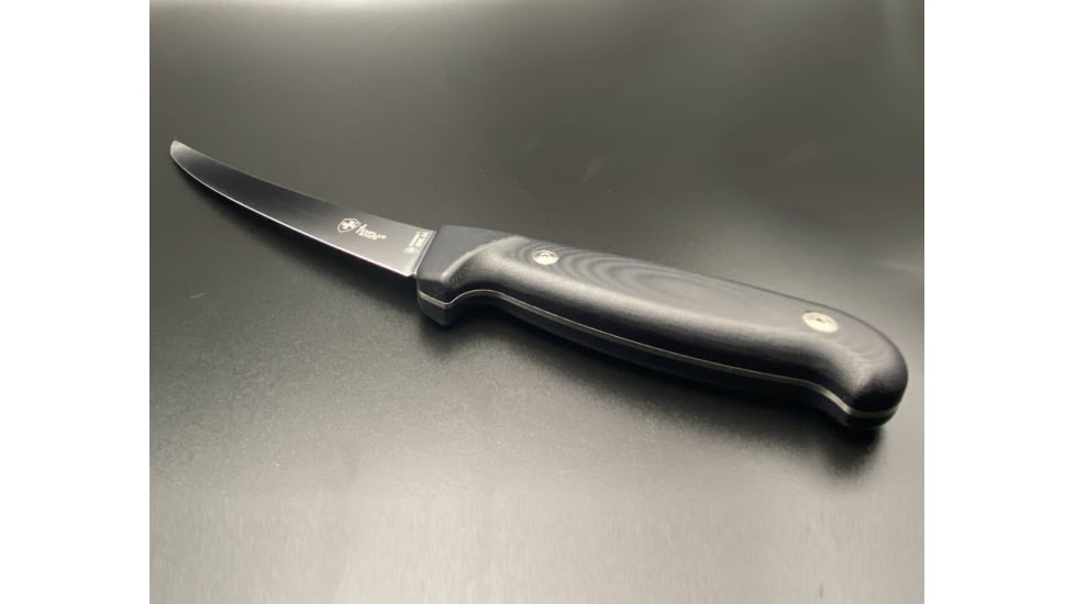 Templar Knife Cutlery Boning Kitchen Knife, 6in, Damasteel RWL34, K-6B-BK-36-2