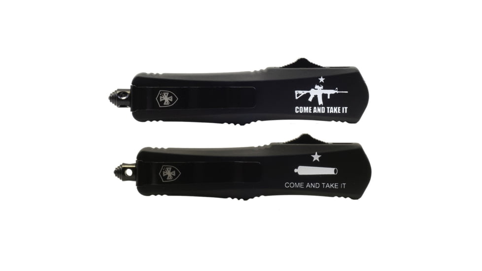 Templar Knife Gen II Come And Take It OTF Knife, 3.5in, Dagger, Black, L-CATI-13-1