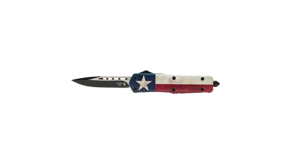 Templar Knife Gen II Captain OTF Automatic Folding Knife, 3.5in, D2 Steel, Drop Blade, Black Finish, Captain Handle, L-CAP-33-1