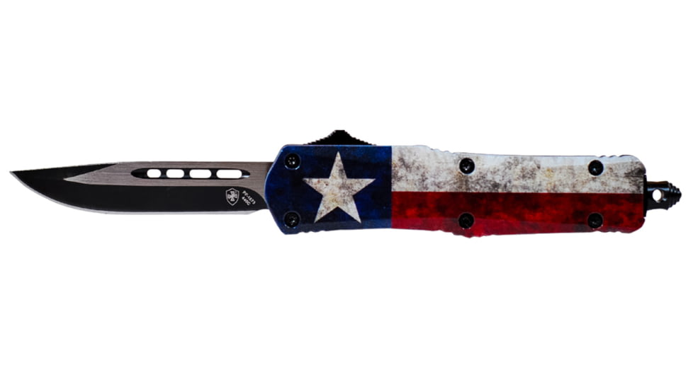 Templar Knife Gen II Small Captain OTF Automatic Folding Knife, 2.75in, D2, Drop Point Blade, Black Finish, Metal Alloy Handle, S-CAP-33-1