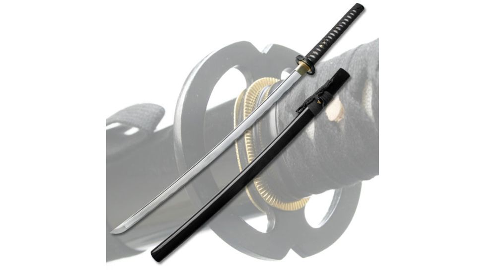 Ten Ryu Fixed Blade, 40in, Carbon Steel Blade, Black Cord Wrapped Handle TR-001BK