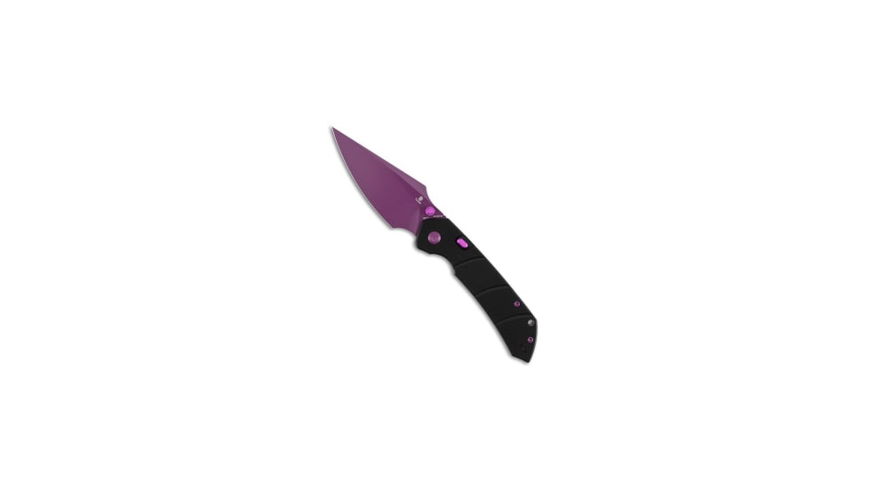 Tenable Knives Tenable Fenrir Top Liner Lock Knife Black G-10 3.4" Purple B1034H19, Black, Nitro-V, adult, BHQ-236302