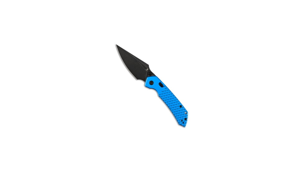 Tenable Knives Tenable Fenrir Top Liner Lock Knife Dark Blue Aluminum 3.4" Black SW, Blue, Nitro-V, adult, BHQ-233328
