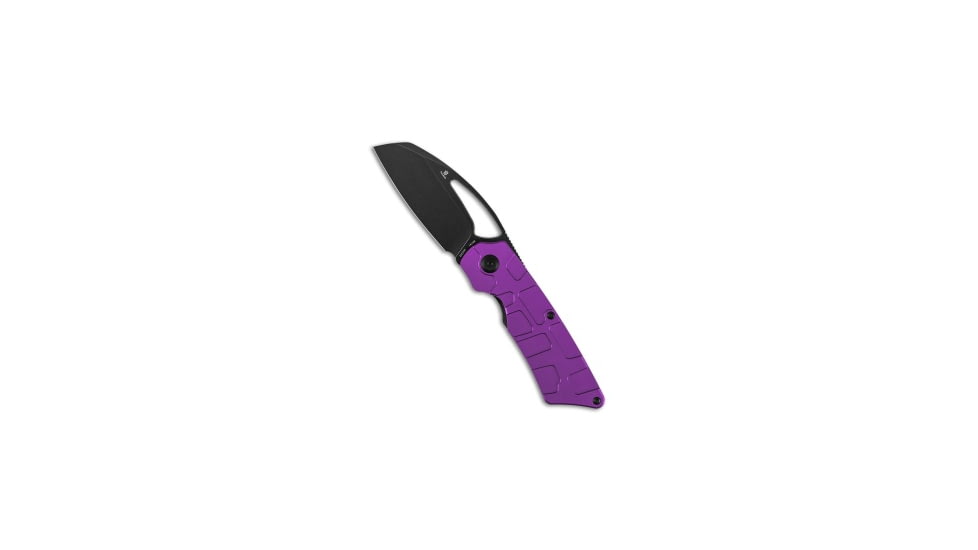 Tenable Knives Tenable Goblin L Liner Lock Knife Purple Anodized Aluminum 3.1" Black SW, Purple, 14C28N, adult, BHQ-233330