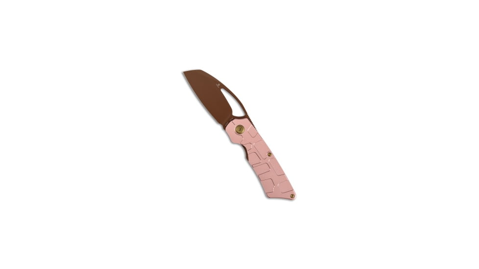 Tenable Knives Tenable Goblin L Liner Lock Knife Rose Gold Anodized Aluminum 3.1" Rose Gold, Gold/Pink, 14C28N, adult, BHQ-233329