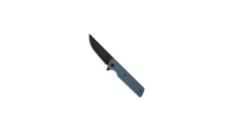 Tenable Knives Anomaly Folding Knife, 3.14in, Nitro V Steel, Micarta, Blue Handle, Blue/Black Gray, 7.29 inch, BHQ-206551