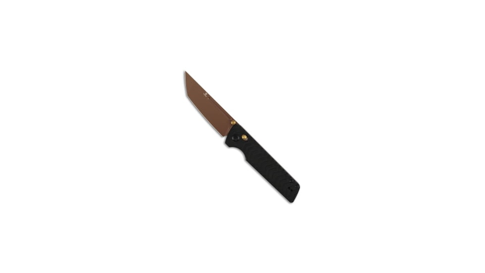 Tenable Knives Tenable Knives Anomaly Tanto Crossbar Knife Black Aluminum 3.1" Rose Gold, Black, Nitro-V, adult, BHQ-236324