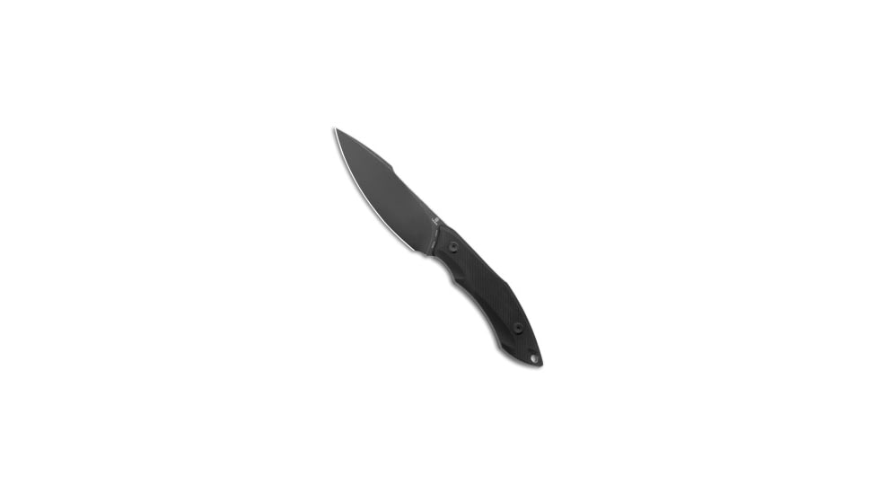 Tenable Knives Tenable Knives Luccio Fixed Blade Knife Black G-10 3.8" Black SW, Black, Sandvik 14C28N, adult, BHQ-210905