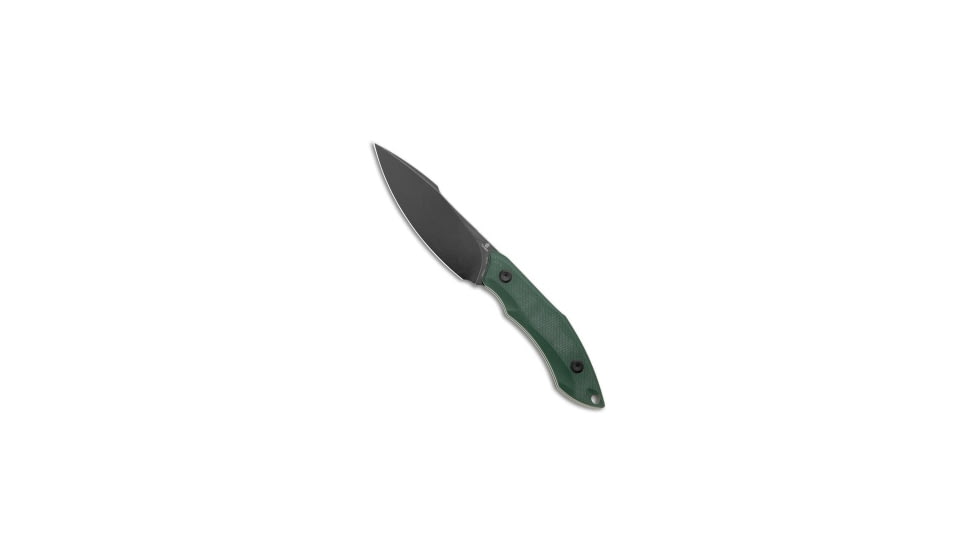 Tenable Knives Tenable Knives Luccio Fixed Blade Knife Green G-10 3.8&quot; Black SW, Green, Sandvik 14C28N, adult, BHQ-210904