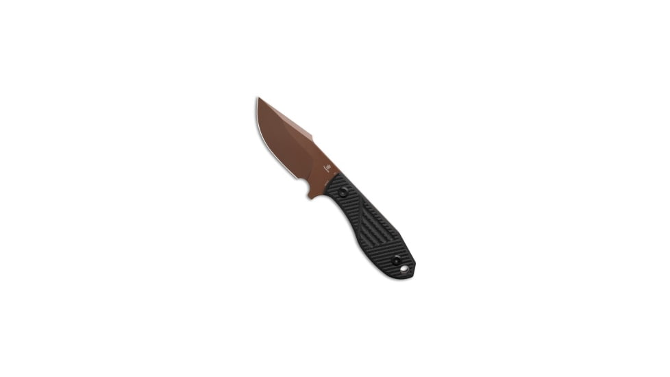 Tenable Knives Tenable Knives Tiny Dancer Fixed Blade Knife Black G-10 3.17" Rose Gold, Black, D2, adult, BHQ-219746