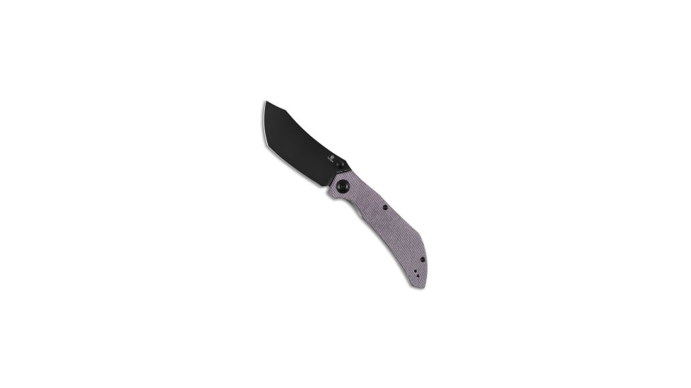 Tenable Knives Tenable Knives Tipper Liner Lock Knife Purple Micarta 3.4" Black SW, Purple, Nitro-V, adult, BHQ-228669