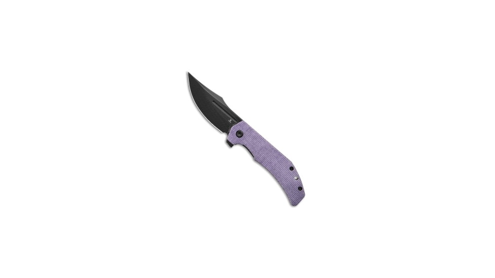 Tenable Knives Tenable Orion Liner Lock Knife Purple Micarta 3.1" Black SW Milled, Purple, Nitro-V, adult, BHQ-230015