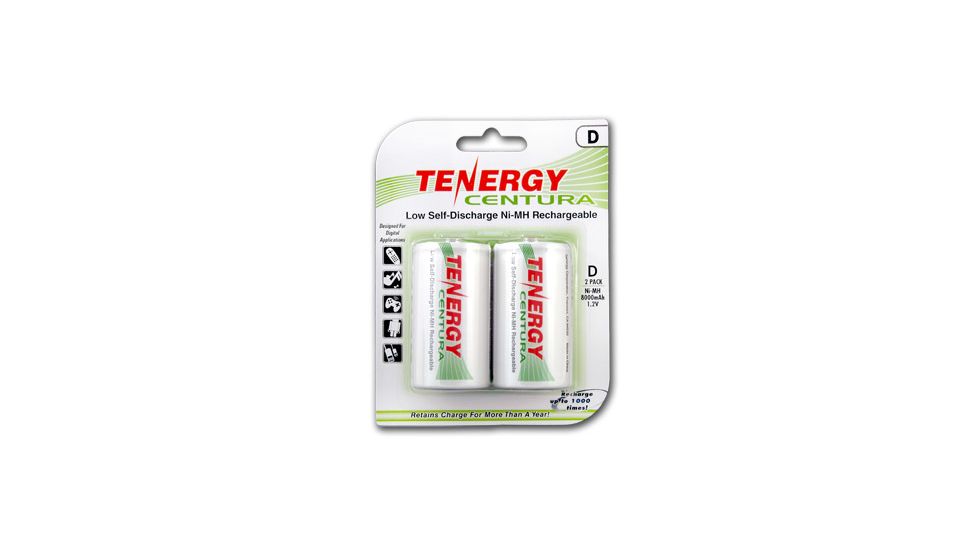 Tenergy Centura 2  D Battery Pack, White 10107