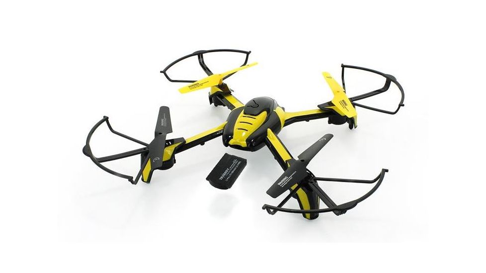Tenergy Phoenix 6CH WIFI FPV Modular Quadcopter with Collision Avoidance Module, Black/Yellow 61336