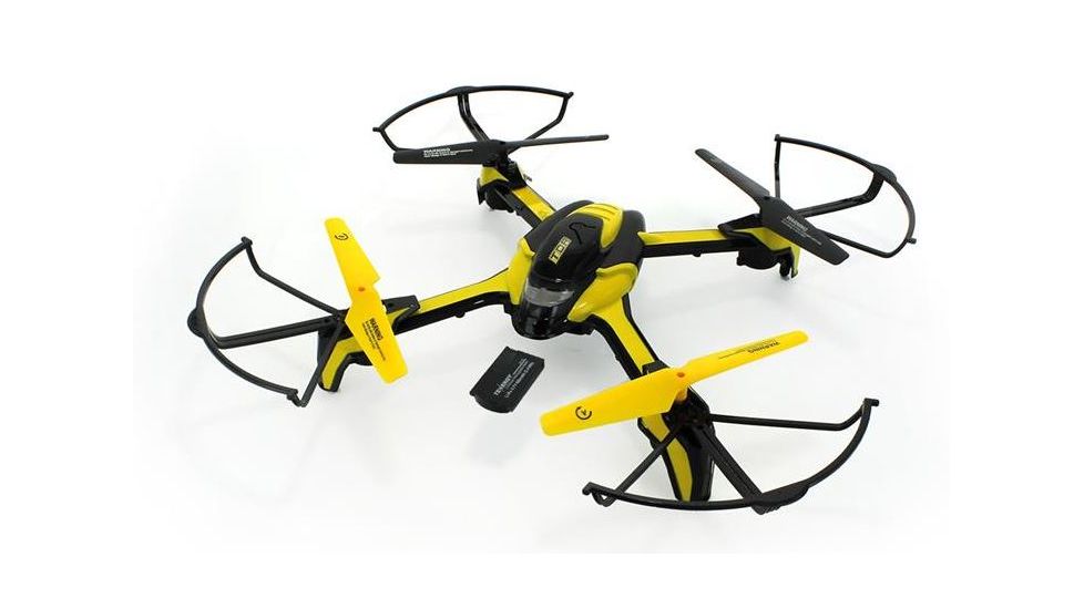 Tenergy Phoenix 6CH WIFI FPV Modular Quadcopter with Collision Avoidance Module, Black/Yellow 61336