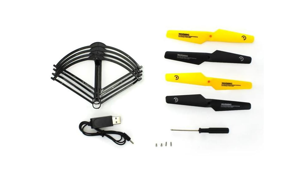 Tenergy Phoenix 6CH WIFI FPV Modular Quadcopter with Collision Avoidance Module, Black/Yellow 61336