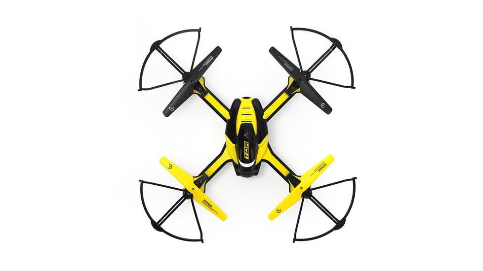 Tenergy Phoenix 6CH WIFI FPV Modular Quadcopter with Collision Avoidance Module, Black/Yellow 61336