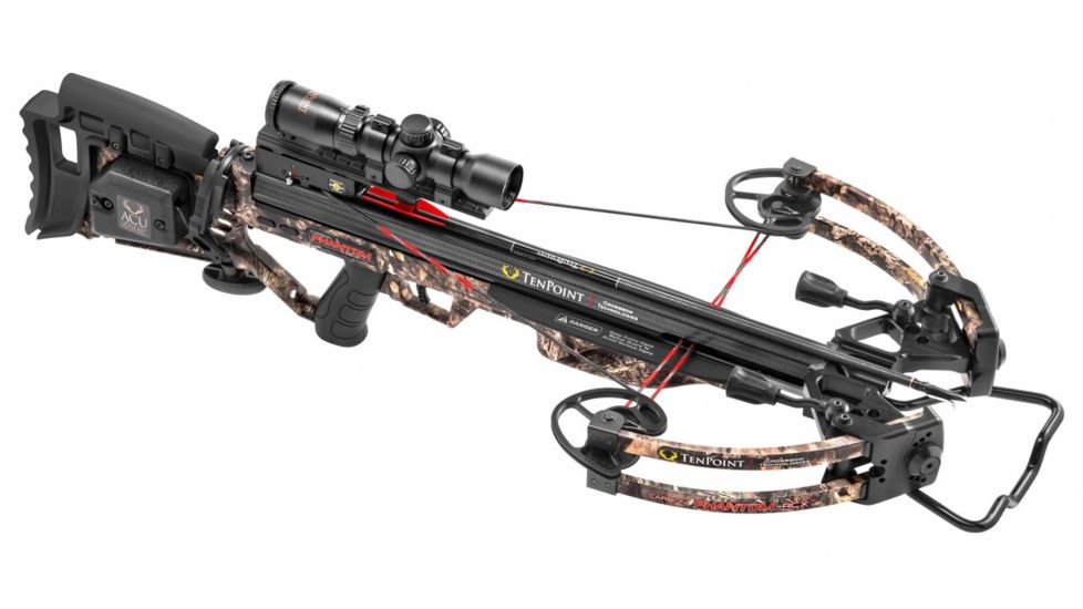 TenPoint Crossbow Technologies Carbon Phantom RCX Crossbow w/ RangeMaster Pro Scope, ACUdraw, Mossy Oak Country Camo, CB17003-5112