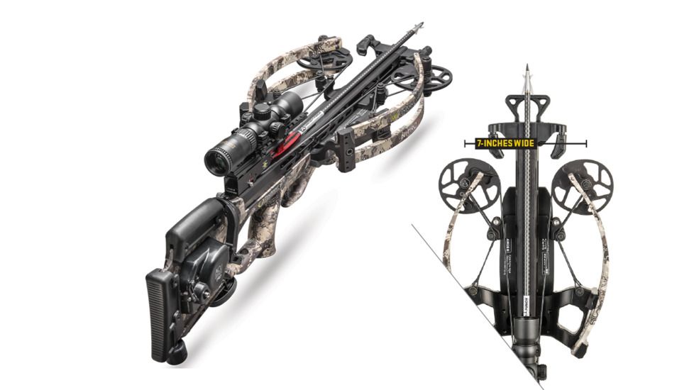 TenPoint Crossbow Technologies Nitro X Crossbow Package w/Rangemater Pro Scope, ACUdraw PRO, True Timber Viper, Medium, CB18005-3813