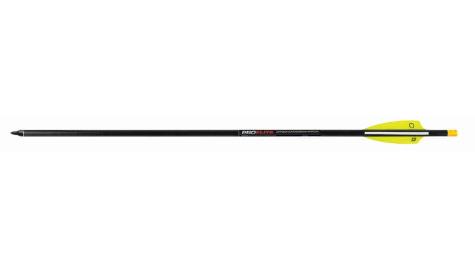 TenPoint Crossbow Technologies Pro Elite Carbon Arrows, 20in, 436-grains, Omni-Brite 2.0 ready, 3 Pack, Yellow, Small, HEA-630.3