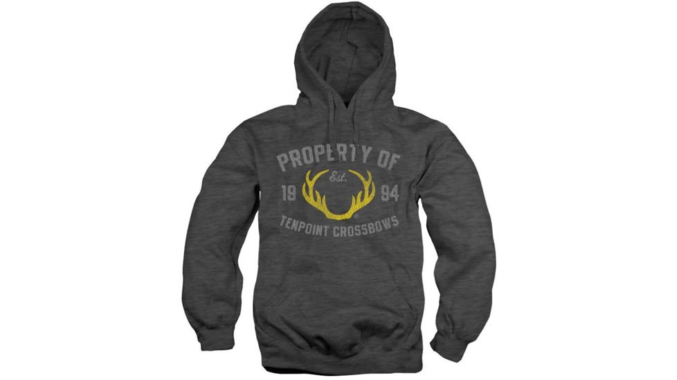 TenPoint Crossbow Technologies Property of hooded sweatshirt - Charcoal, Large HCA-66915-L