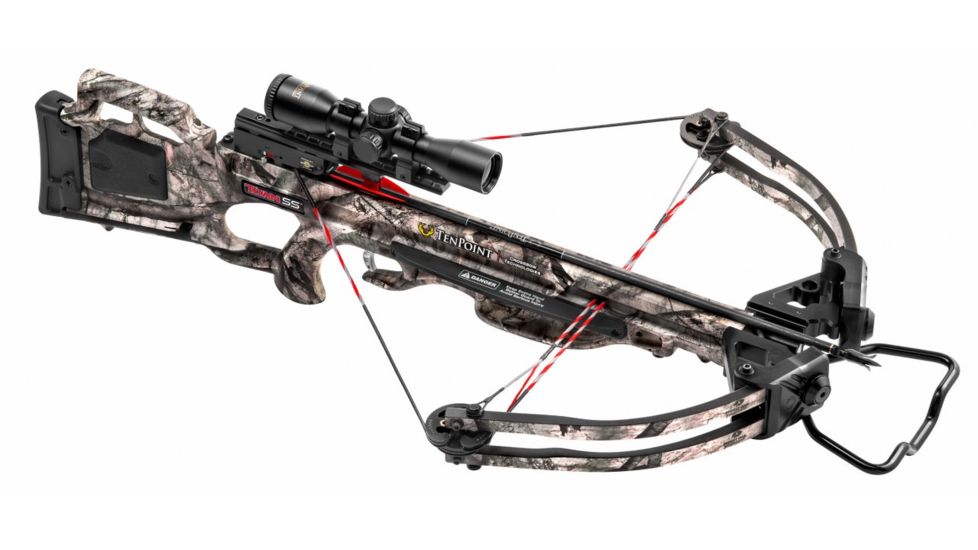 TenPoint Crossbow Technologies Titan SS Crossbow Package w/3x Pro-View 2 Scope,175lb Draw Weight, Mossy Oak Treestand Camo, CB16047-7520