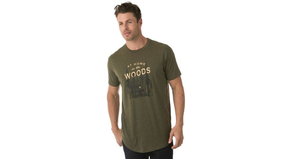 Tentree Home Tri-blend T-shirt, Mens, Olive Night, S SP18-MJHOM-GRN-S