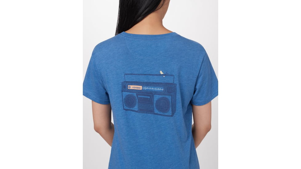 Tentree Forest Mix Short Sleeve T-Shirt - Women's, Blue Jay Blue Heather, L, TCW1719-0444-L