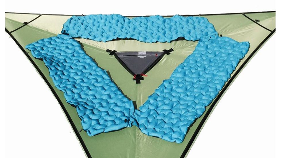 Tentsile Tents SkyPad Inflatable Dual Chamber 75D Polyester Camping Mattress, Blue SKYPAD