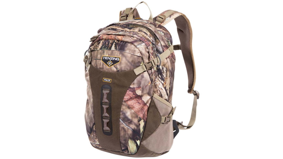 Tenzing Pace Day Tricot Pack w/Adjustable Chest Strap, 500in of Storage, 4 Compression Straps, Shoulder Harness, Hypalon-Reinforced Stress Points, 5 Pockets, Mossy Oak Break-Up Country, TZG-TNZBP3059