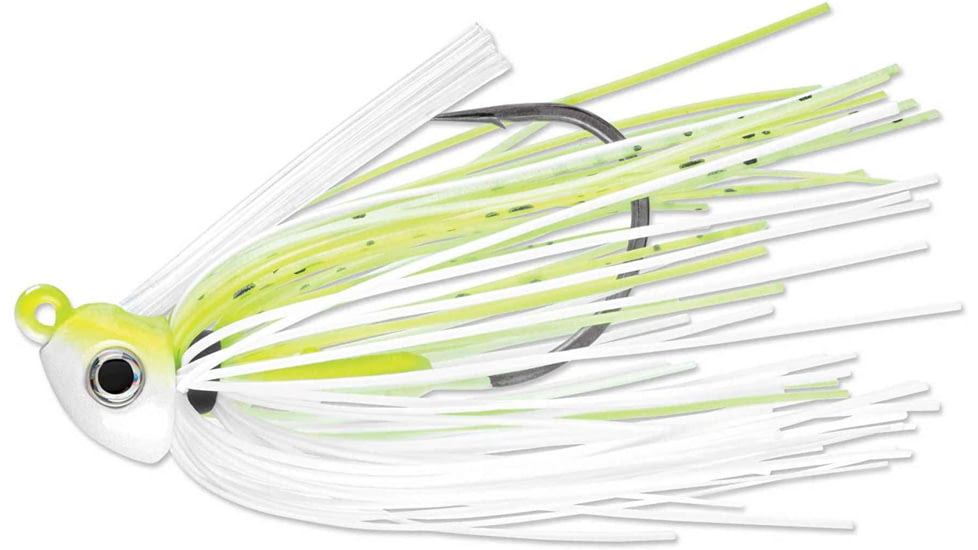 Terminator Heavy Duty Swim Jig, Chartreuse and White Shad, 3/8oz, HDSJ3802