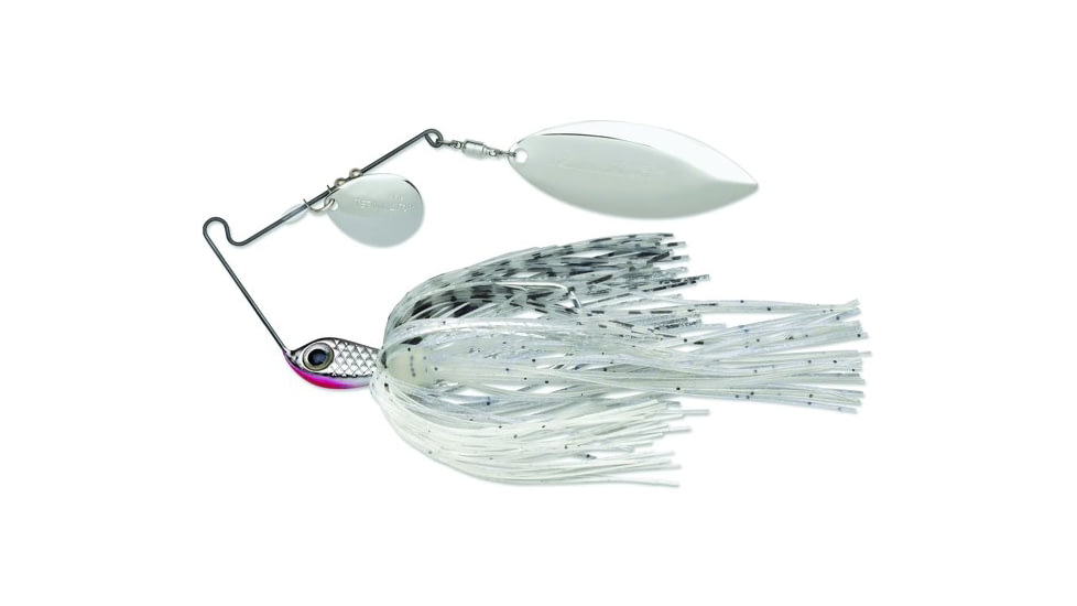 Terminator Super Stainless Spinnerbait, Nickel Colorado/Willow Blade, Silver Shiner, 3/8oz, S38CW81NN