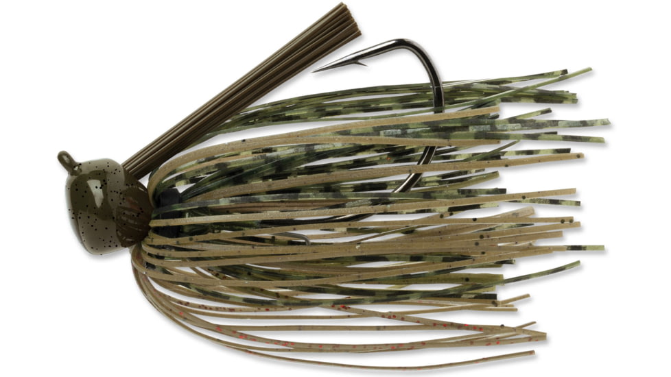 Terminator Weedless Football Jig, Green Pumpkin, 1oz, FJW176