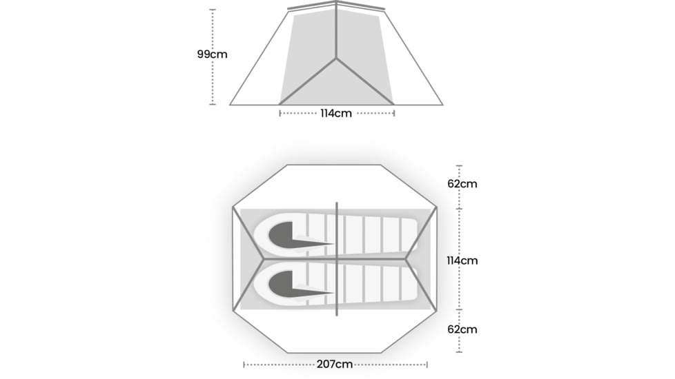 Terra Nova Northern Lite Tent - 2 Person, Green, 41NL2GF