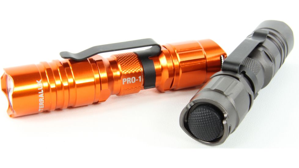 Lightstar Pro1 150 Lumen, 1xAA Aluminum 3 Mode LED Flashlight, High-Vis Orange TLF-PRO-1-OR