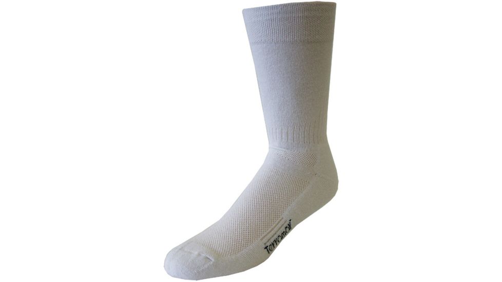 Terramar Atp Crew Coolmax White Lg 1073-2 LG