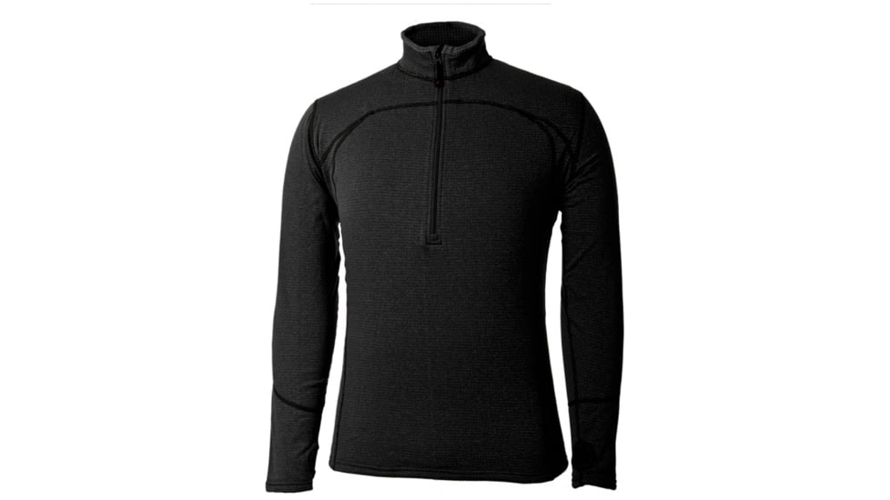 Terramar Grid Fleece Mens Ls Blk Xl W8453-010 XL