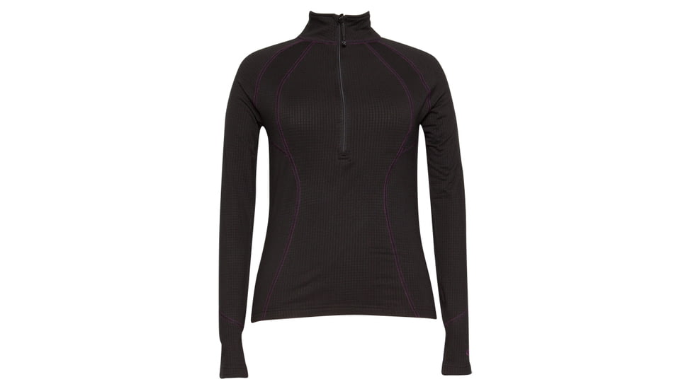 Terramar Grid Fleece Wmns Ls Zip Blk Md W8312-010 MD