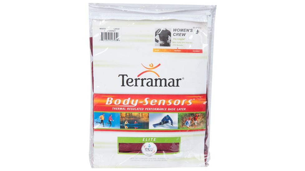 Terramar Polyvalent Wmns Crew Lg Garnet W-6850-623 LG