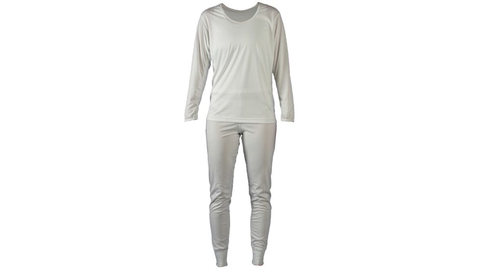 Terramar Silkweight Mens Crew Ls Blk Sm W-6171 BLK SM
