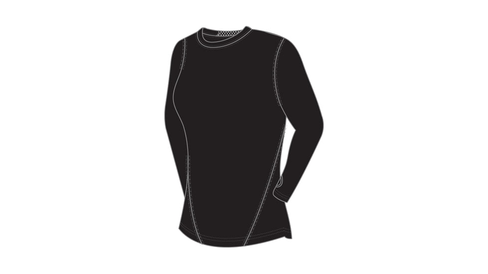 Terramar Thermolator Mens Crew Blk Md W7543-010 MD