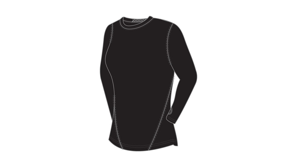 Terramar Thermolator Mens Crew Blk Md W7543-010 MD