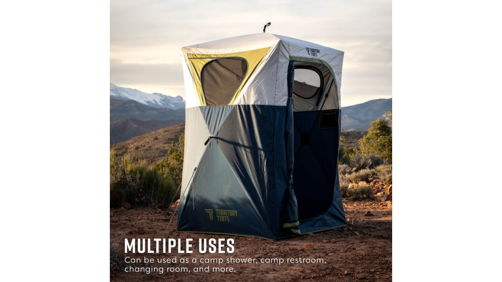 Territory Tents Territory Tents Jet Set Privacy Shower, Deep Blue, 1-Person, PT100DB