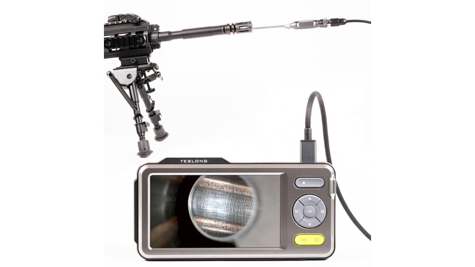 Teslong 26in Rigid Rifle Borescope w/IPS Screen, Black / Mettalic Grey / Lime Green, TSNTG500H