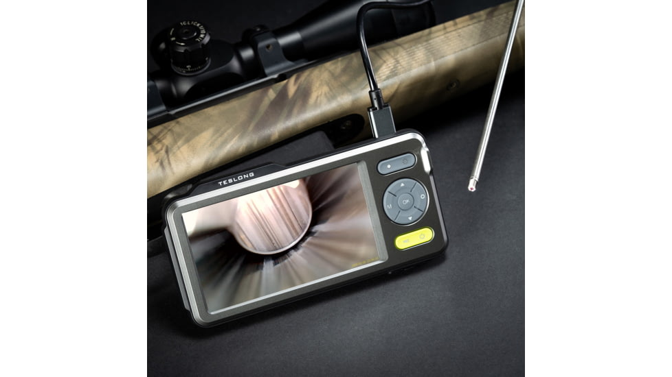 Teslong 26in Rigid Rifle Borescope w/IPS Screen, Black / Mettalic Grey / Lime Green, TSNTG500H