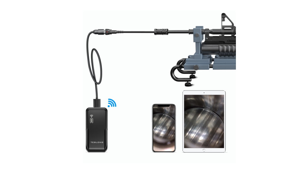 Teslong 45in Flexible Rifle Borescope w/Wi-Fi Adaptor, Black, TSNTG150W