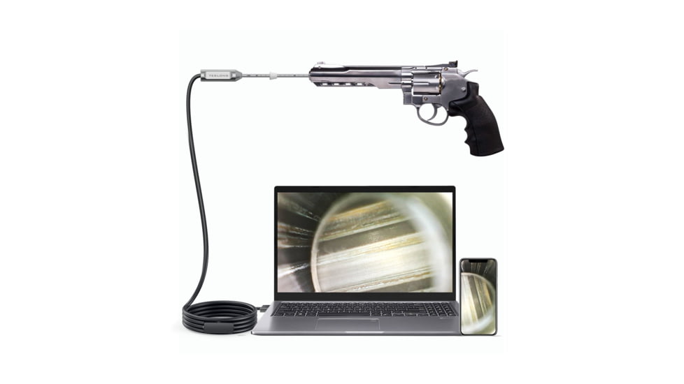 Teslong NTG100P 10in Rigid USB Borescope, Black, Metallic Silver, TSNTG100P