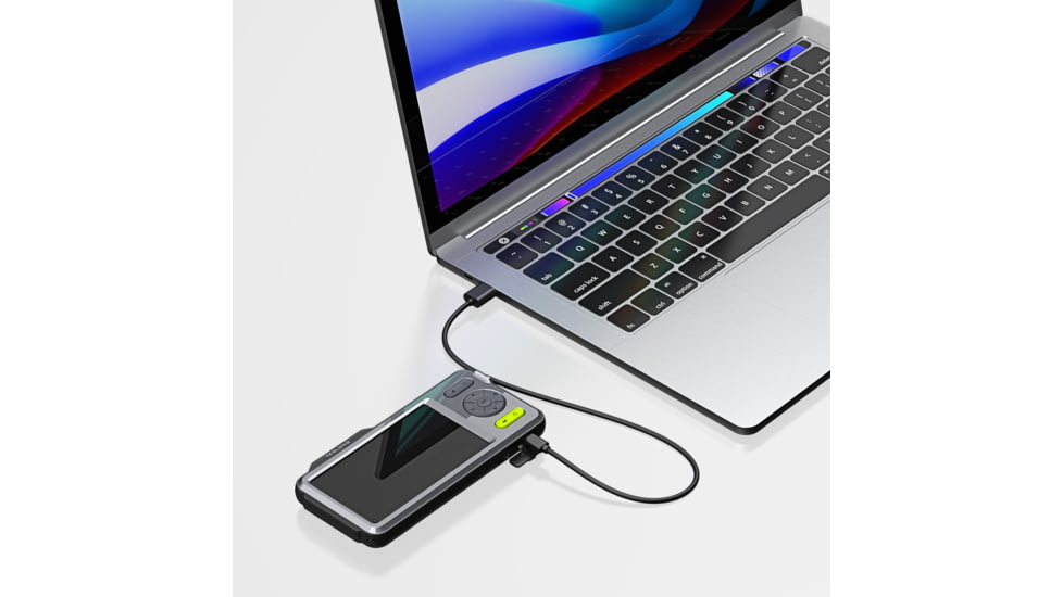 Teslong NTG200H Focus &amp; Fold Rifle Borescope w/ 5in HD Screen, Lime Green/Metalic Grey, NTG200H + NTS500B